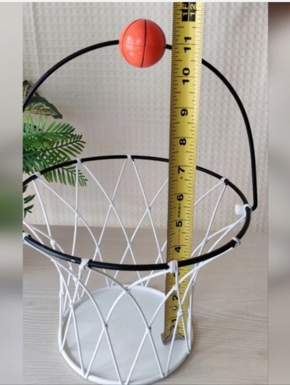 Metal Basketball Hoop Basket/ Container